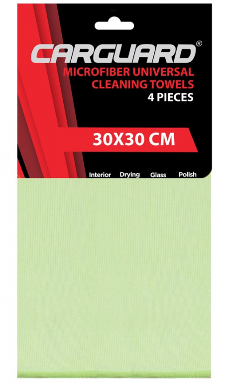 Set 4 Buc Lavete Microfibră 30x30cm Carguard LMF002