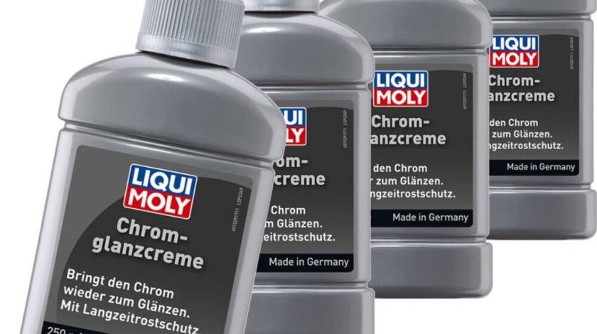 Set 4 Buc Liqui Moly Solutie Lustruit Elemente Crom 250ML 1529