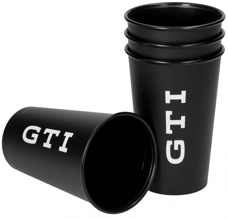 Set 4 Buc Pahar Oe Volkswagen GTI Negru 300ml 3A4069604