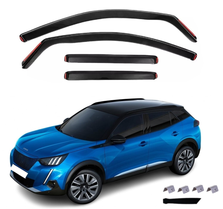 Set 4 Buc Paravanturi Fata + Spate Peugeot 2008 2020→ VETRBR0054