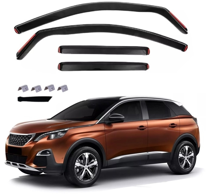 Set 4 Buc Paravanturi Fata + Spate Peugeot 3008 2 2007-2024 VETRBR0073