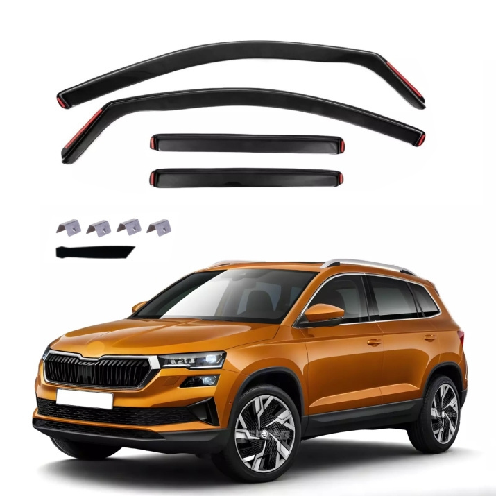 Set 4 Buc Paravanturi Fata + Spate Skoda Karoq 2021→ VETRBR0078