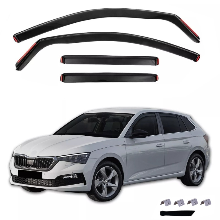 Set 4 Buc Paravanturi Fata + Spate Skoda Scala 2019→ VETRBR0082