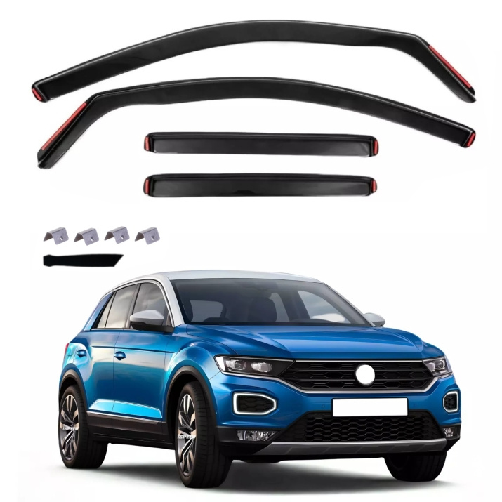 Set 4 Buc Paravanturi Fata + Spate Volkswagen T-Roc 2017→ VETRBR0092