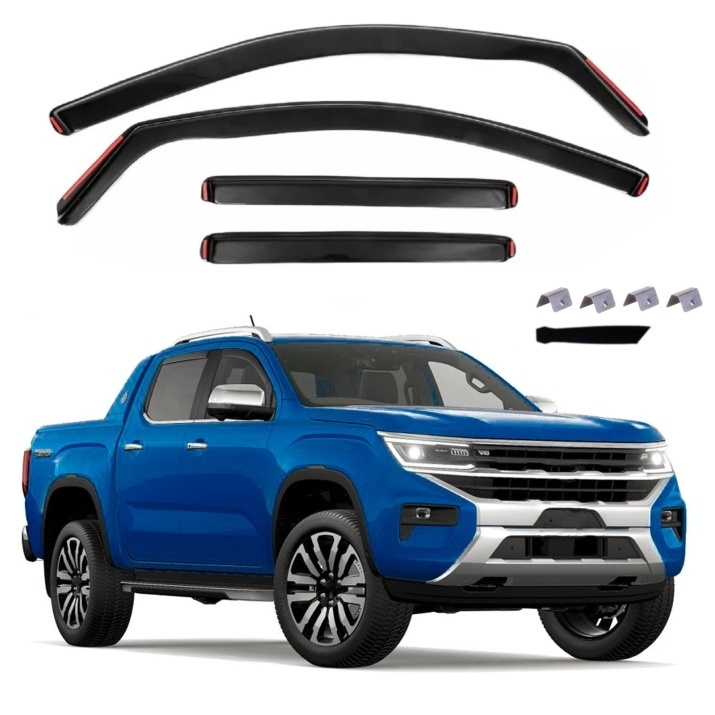 Set 4 Buc Paravanturi Fata + Spate Volkswagen Amarok 2022→ VETRBR0087