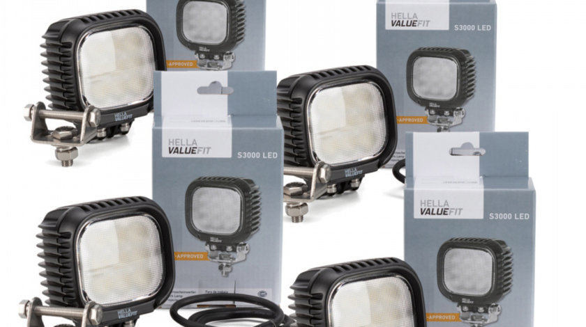 Set 4 Buc Proiector Led Hella 12 / 24V 3000 lm 1GA 357 109-002