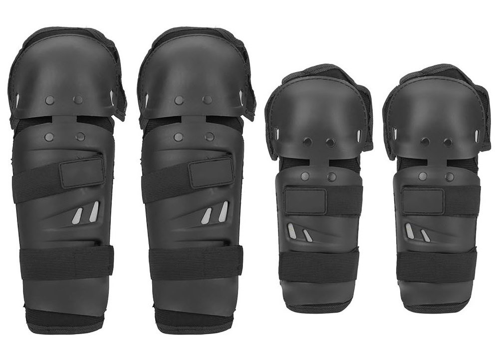 Set 4 Buc Protectoare Pentru Genunchi Si Coate Pentru Motocicletă Negre RAZ445