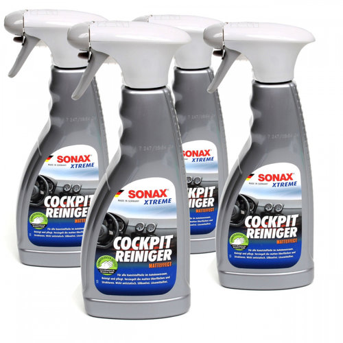 Set 4 Buc Sonax Xtreme Cockpit Cleaner Matt Finish Solutie Curatat Bord Efect Mat 500ML 283241