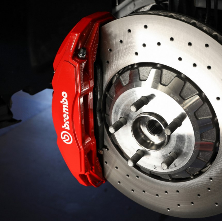 Set 4 Buc Sticker Etrier Brembo Alb