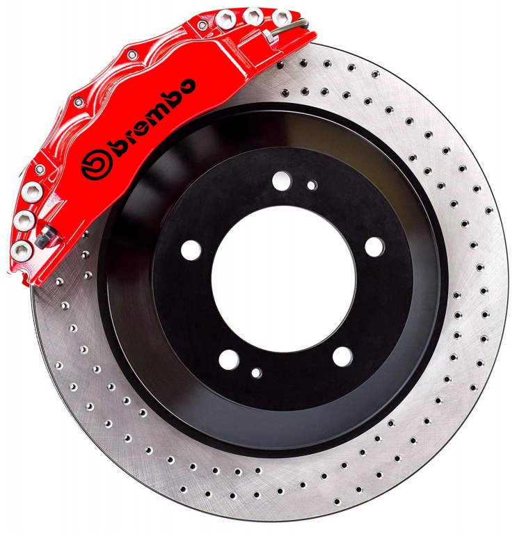 Set 4 Buc Sticker Etrier Brembo Negru