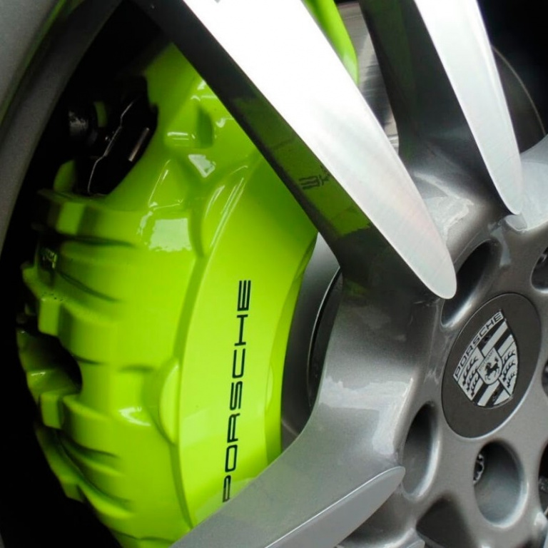 Set 4 Buc Sticker Etrier Porsche Negru SM-MPOR1