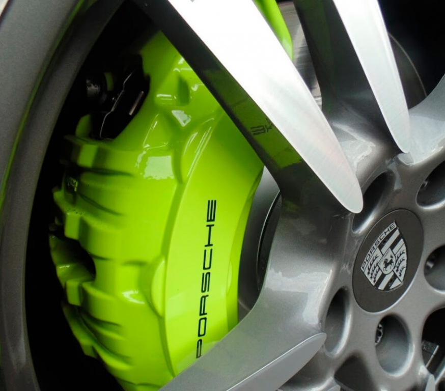Set 4 Buc Sticker Etrier Porsche Negru SM-MPOR1