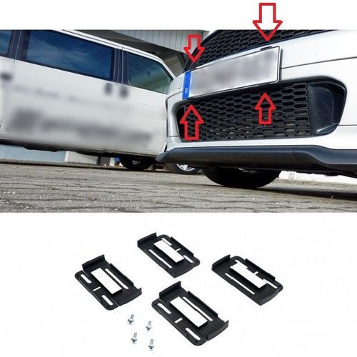Set 4 Buc Suport Numar Inmatriculare Tiger Slim 300921-1