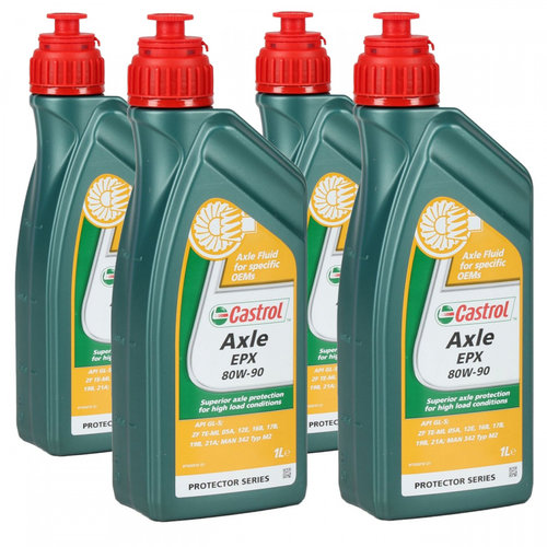 Set 4 Buc Ulei Diferential Castrol Transmax Axle EPX 80W-90 1L 15D94F