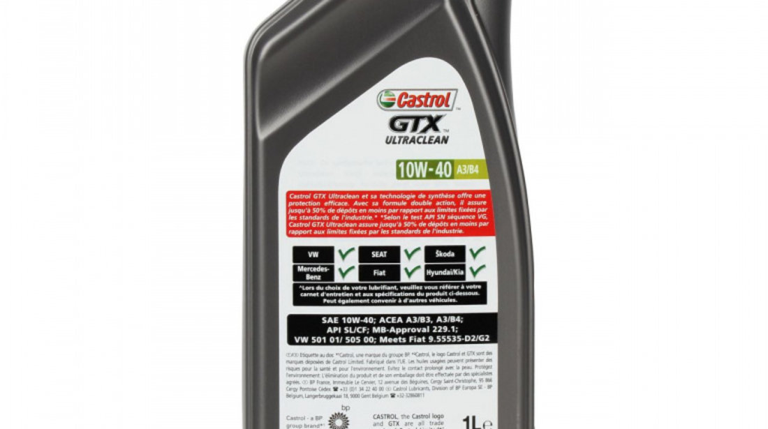 Set 4 Buc Ulei Motor Castrol GTX Ultraclean 10W-40 1L 15A4CF