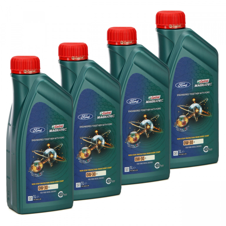 Set 4 Buc Ulei Motor Castrol Magnatec Ford 0W-30 D 1L 15D5FD