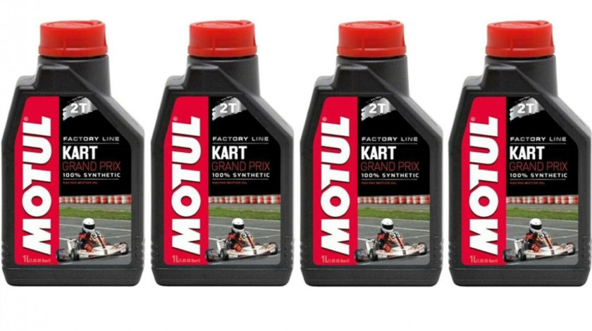 Set 4 Buc Ulei Motor Kart Motul Kart Grand Prix 2T 1L 105884