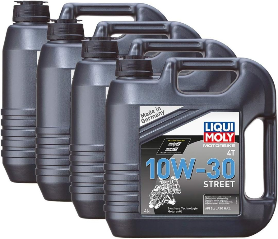 Set 4 Buc Ulei Motor Liqui Moly Motorbike 4T 10W-30 Street 4L 1688