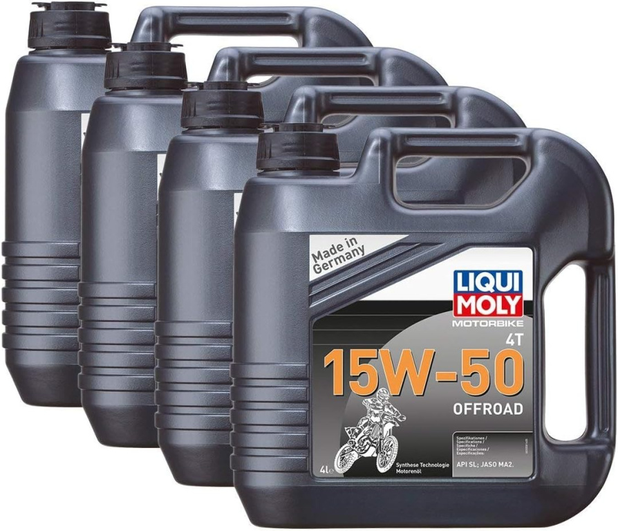 Set 4 Buc Ulei Motor Liqui Moly Motorbike 4T 15W-50 Offroad 4L 3058