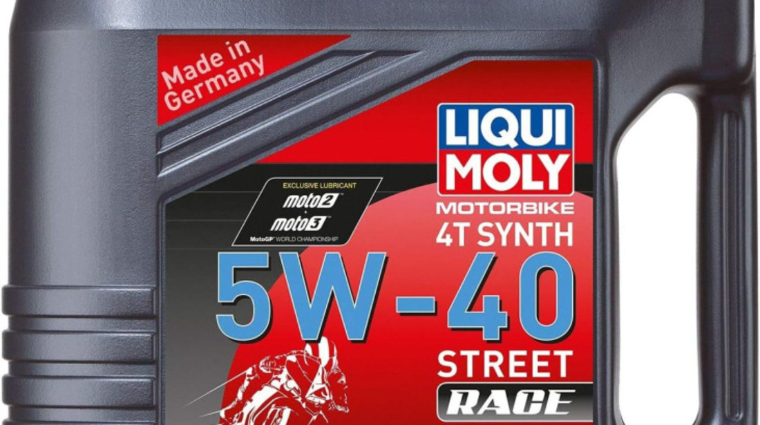 Set 4 Buc Ulei Motor Liqui Moly Motorbike 4T Synth 5W-40 Street Race 4L 1685