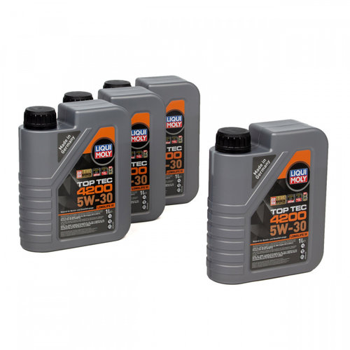 Set 4 Buc Ulei Motor Liqui Moly Top Tec 4200 Longlife III 5W-30 1L 8972