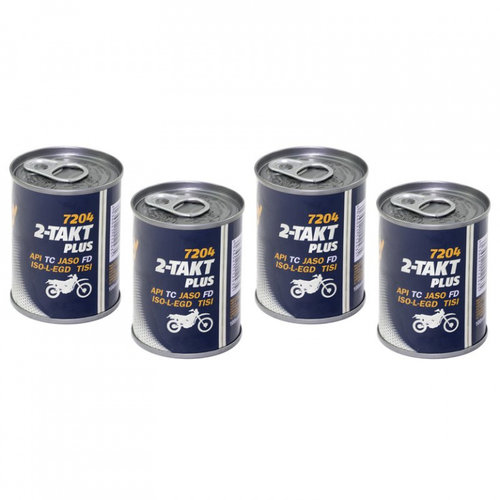 Set 4 Buc Ulei Motor Mannol 2T Takt Plus Aprilia Gilera Kymco Italjet 100ML MN7204-01ME