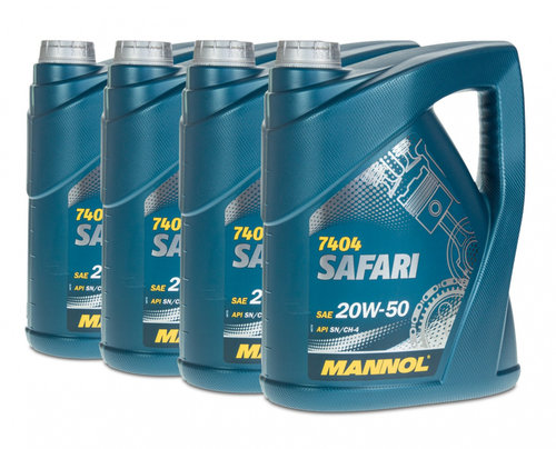 Set 4 Buc Ulei motor Mannol Safari 20W-50 4L MN7404-4