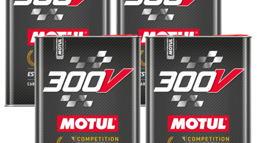 Set 4 Buc Ulei Motor Motul 300V Competition Ester Core® Technology 15W-50 5L 110861