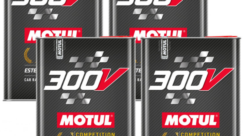 Set 4 Buc Ulei Motor Motul 300V Competition Ester Core® Technology 5W-40 5L 110818