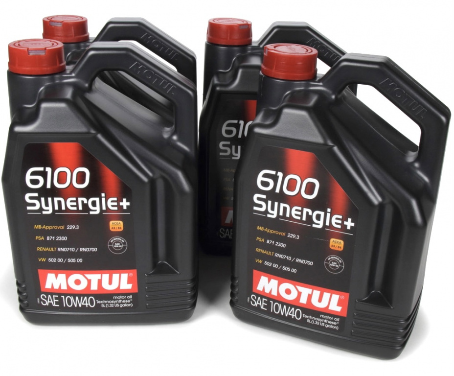 Set 4 Buc Ulei Motor Motul 6100 Synergie+ 10W-40 5L 108647