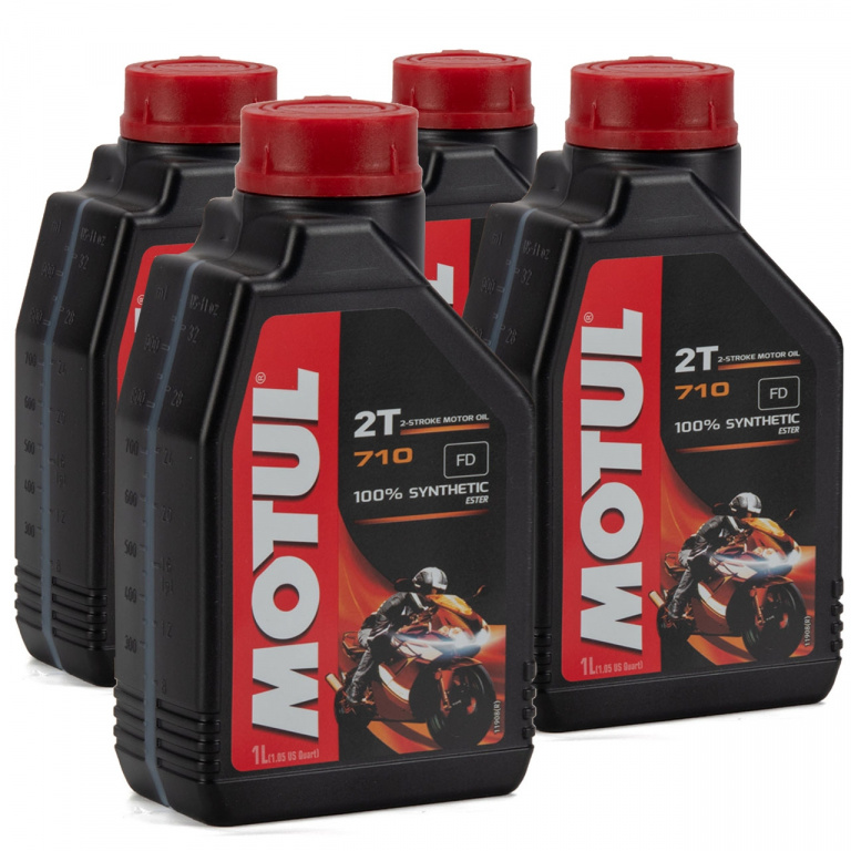 Set 4 Buc Ulei motor Motul 710 2T Synthetic Ester FD 1L 104034