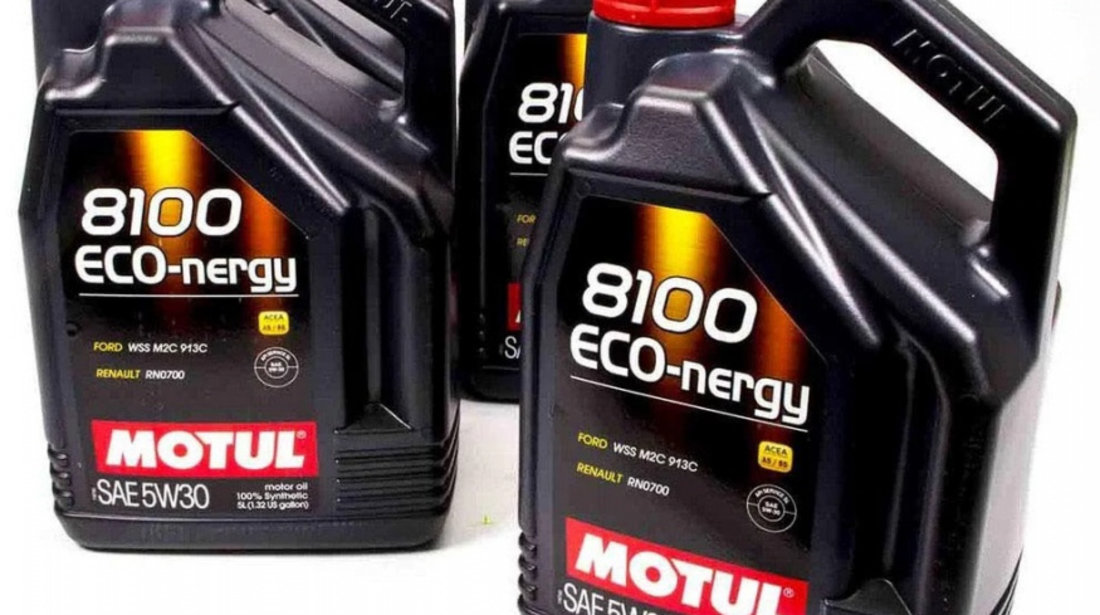 Set 4 Buc Ulei Motor Motul 8100 Eco-Nergy 5W-30 5L 102898