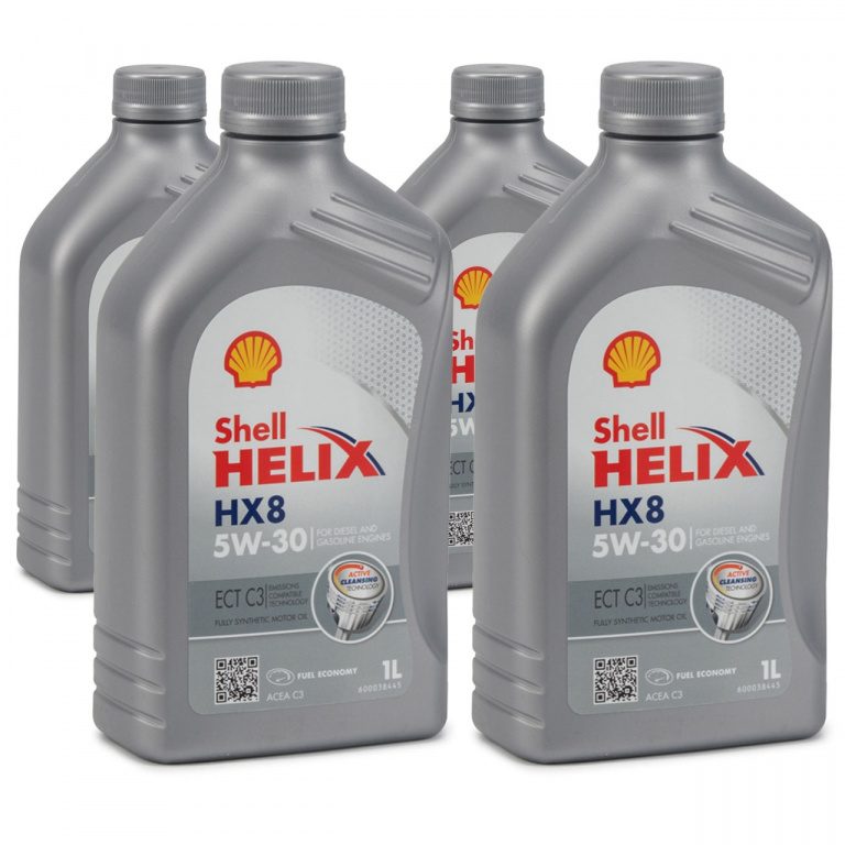 Set 4 Buc Ulei Motor Shell Helix HX8 ECT C3 5W-30 1L