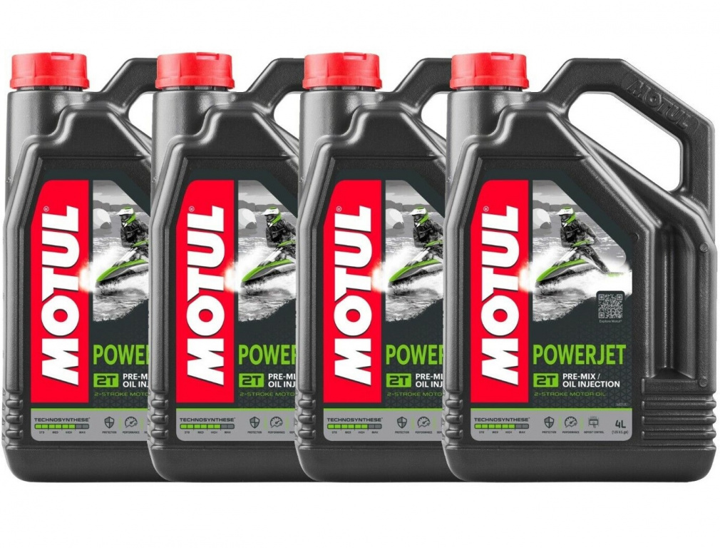 Set 4 Buc Ulei Motor Skijet Motul Powerjet 2T 4L 105873