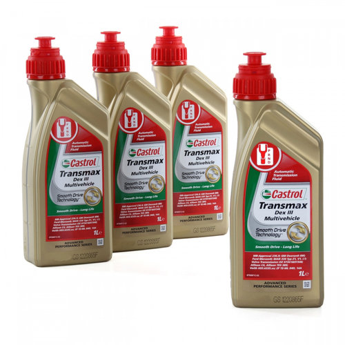 Set 4 Buc Ulei Transmisie Automata Castrol Transmax Dex III Multivehicle 1L