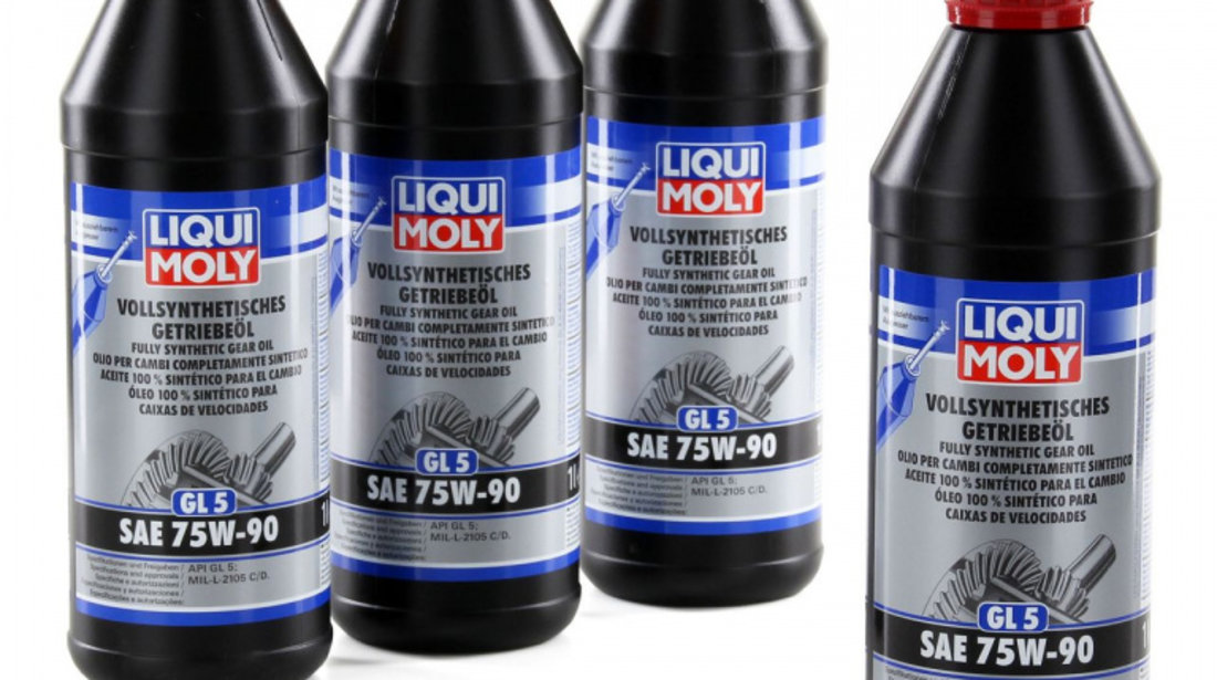 Set 4 Buc Ulei Transmisie Manuala Liqui Moly GL-5 SAE 75W-90 1L 2183