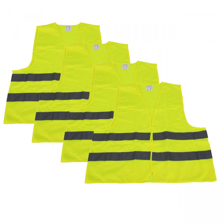 Set 4 Buc Vesta Reflectorizanta Carmotion Galben Fluorescent 58117