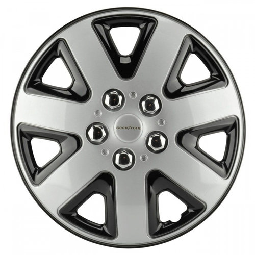 Set 4 Capace Jante Flexo Goodyear Argintiu 13&quot; 75513