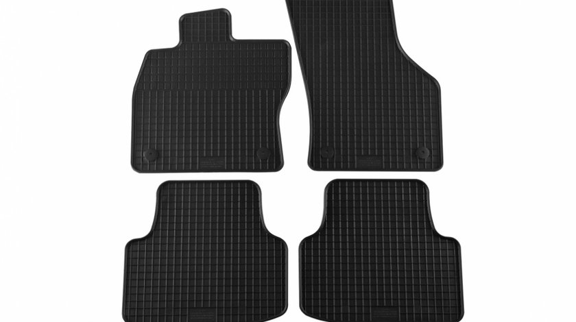 Set 4 covorase auto din cauciuc PETEX, negru, compatibil cu compatibil cu SKODA Octavia III Limousine 02/2013m Kombi 05/2013, Octavia Scout 10/2014- 22210