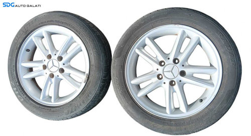 Set 4 Jante Aliaj 205 55 R16 7JX16H2 ET37 Mercedes Clasa C Class W203 2000 - 2007 Cod 2034010202 [M9...