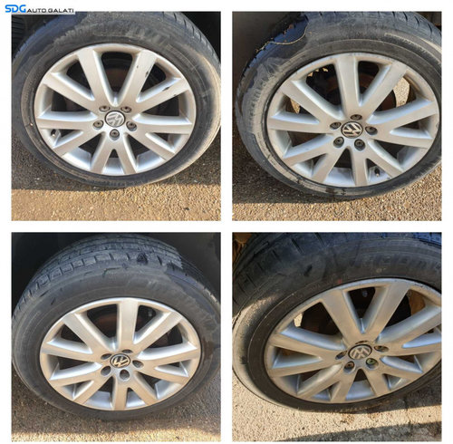 Set 4 Jante Aliaj 275 45 19 R19 Anvelope Vara DOT 4920 Volkswagen Touareg 7L 2002 - 2010 [C9681]
