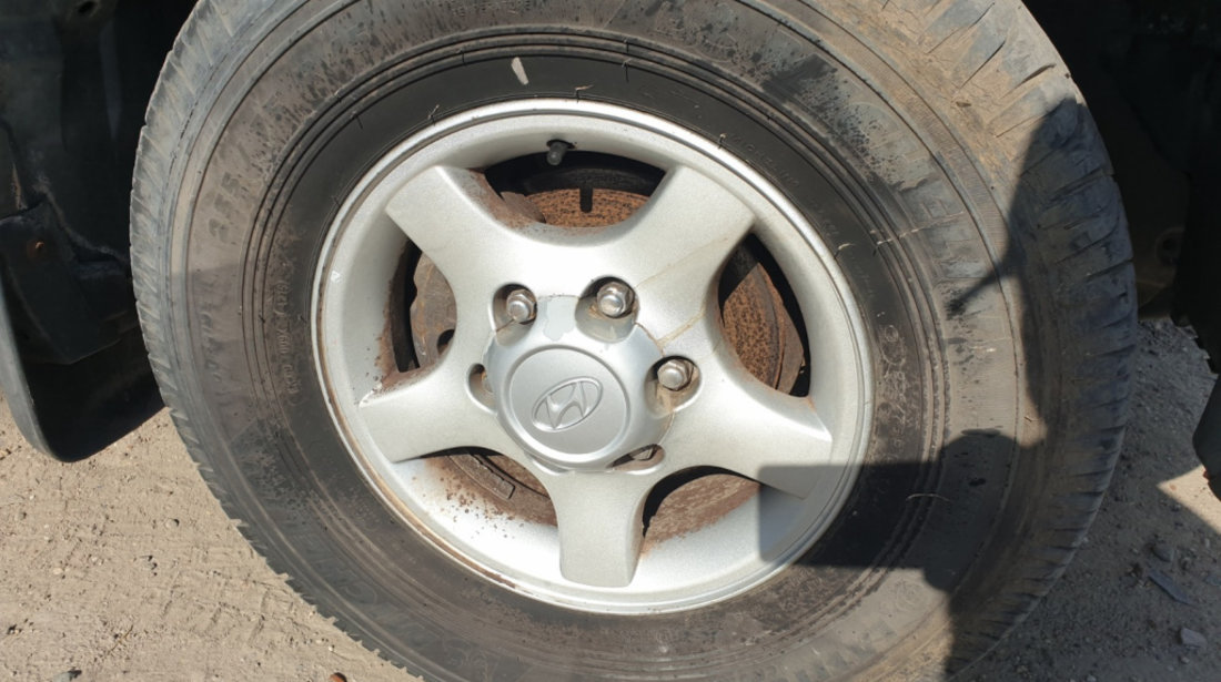 Set 4 Jante Aliaj cu Anvelope Michelin M+S Dot 2015 225 75 15 R15 Hyundai Terracan 2001 - 2007 [C2816]