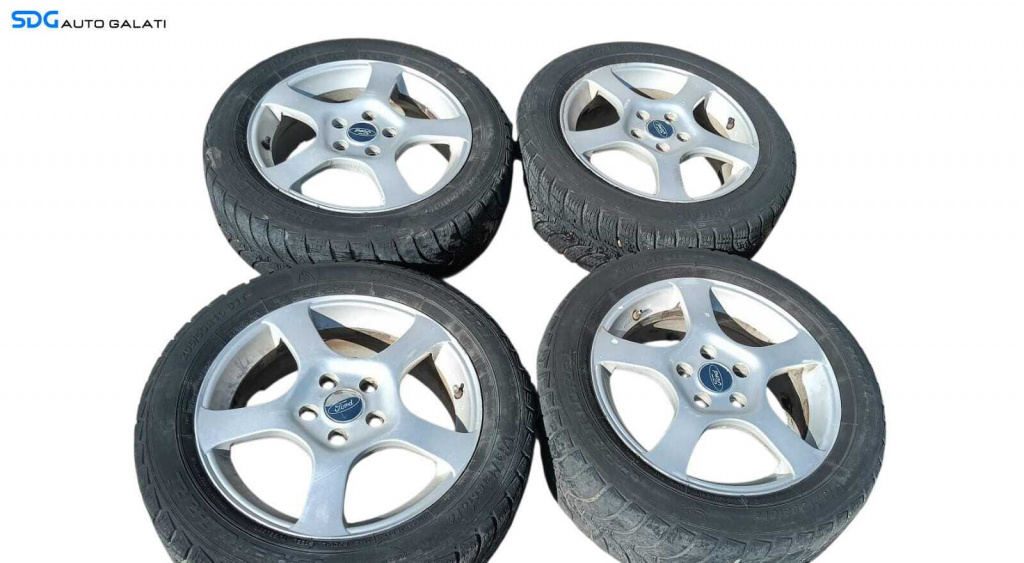Set 4 Jante Complet cu Prezoane Aliaj 205 55 16 R16 ET50 6½Jx16H2 Ford Mondeo MK4 2007 - 2014 [M8908]