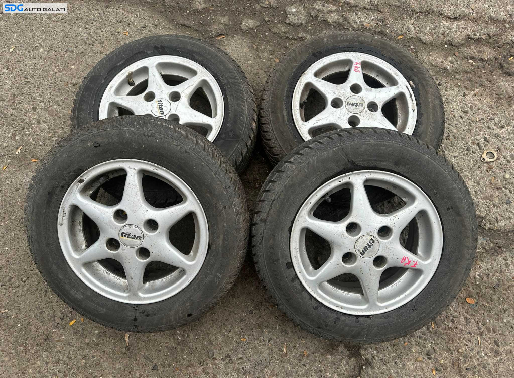 Set 4 Jante Roti Aliaj 165 70 R13 4x108 cu Cauciucuri Iarna Ford Ka 1996 - 2008 [X4129]