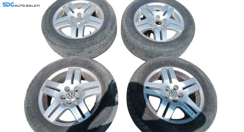 Set 4 Jante Roti Aliaj 195 65 15 R15 5x100 6Jx15H2 ET38 Seat Leon 1M 1998 - 2006 Cod 1J0601025Q [M84...