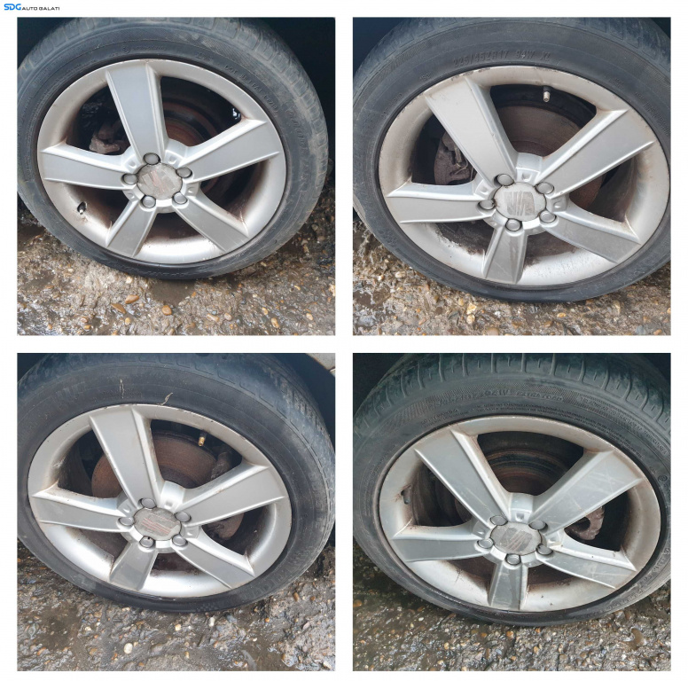 Set 4 Jante Roti Aliaj 225 45 17 R17 5x112 Skoda Octavia 2 2004 - 2013 [K3351]