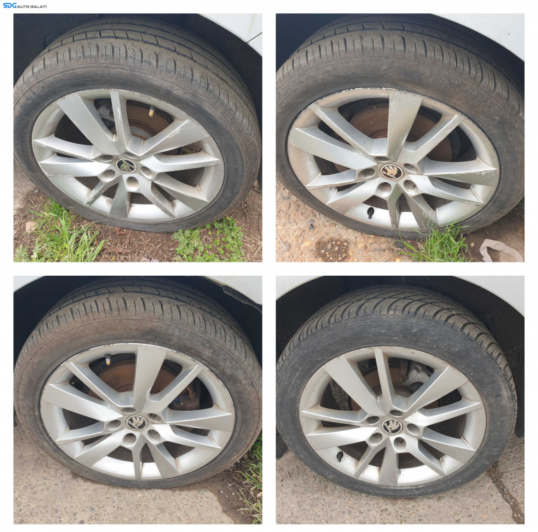 Set 4 Jante Roti Aliaj 225 45 17 R17 5x112 Skoda Octavia 3 2013 - 2017 [K4821]