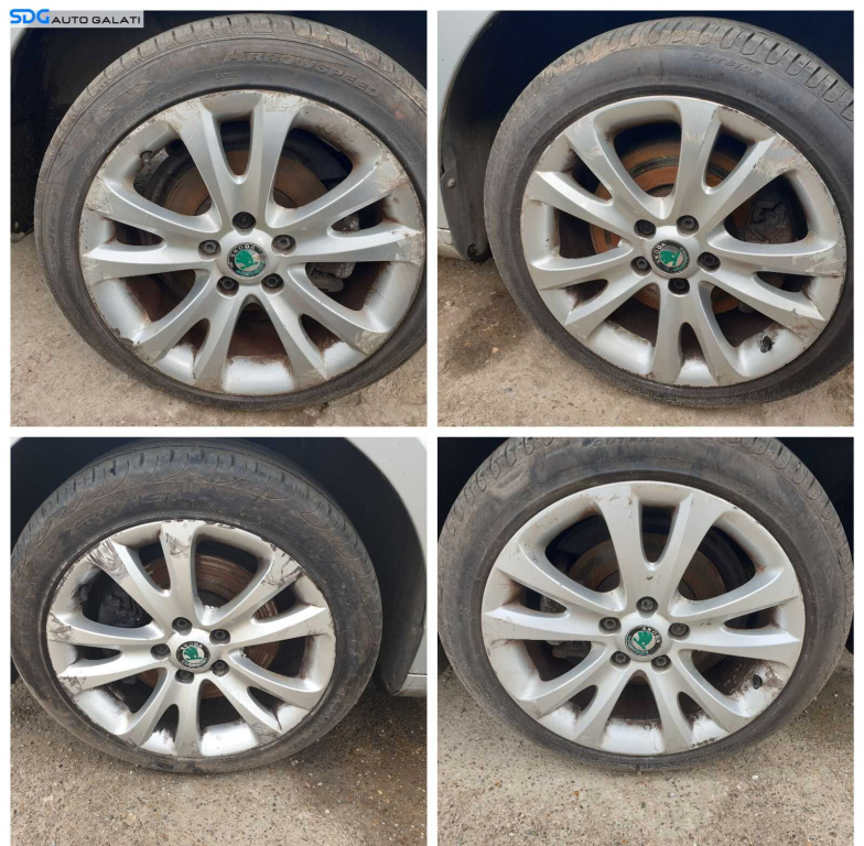 Set 4 Jante Roti Aliaj 5x112 225 45 17 R17 cu Anvelope Vara DOT 2021 Audi A6 C5 1998 - 2005 [0263]