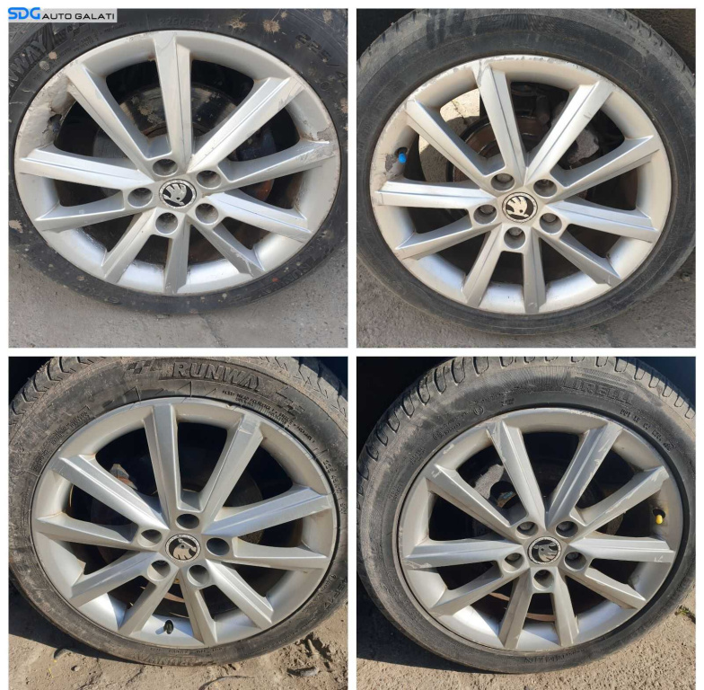 Set 4 Jante Roti Aliaj 5x112 225 45 17 R17 Volkswagen Passat B6 2005 - 2010 [0325]