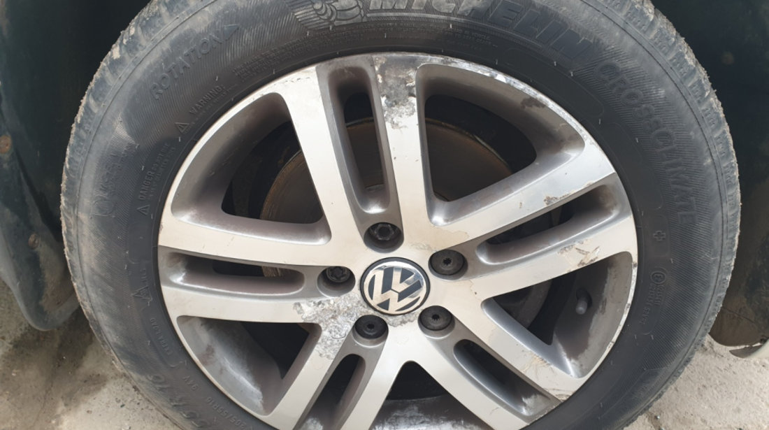 Set 4 Jante Roti Aliaj Anvelope Cauciucuri Volkswagen Tiguan 2007 - 2015 MS 2019 2021 Michelin CrossClimate 205 55 16 R16 5x112 [C3122] [C3123]